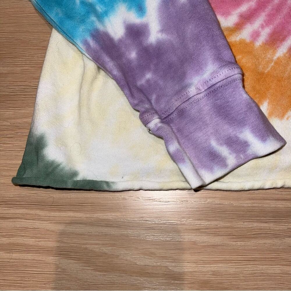 Daydreamer Rainbow Tie-Dye Long-Sleeve Tee T-Shirt Small - Picture 4 of 7
